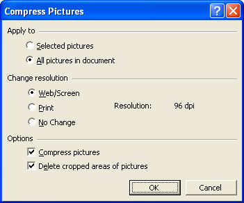 Powerpoint Compress Pictures Dialog